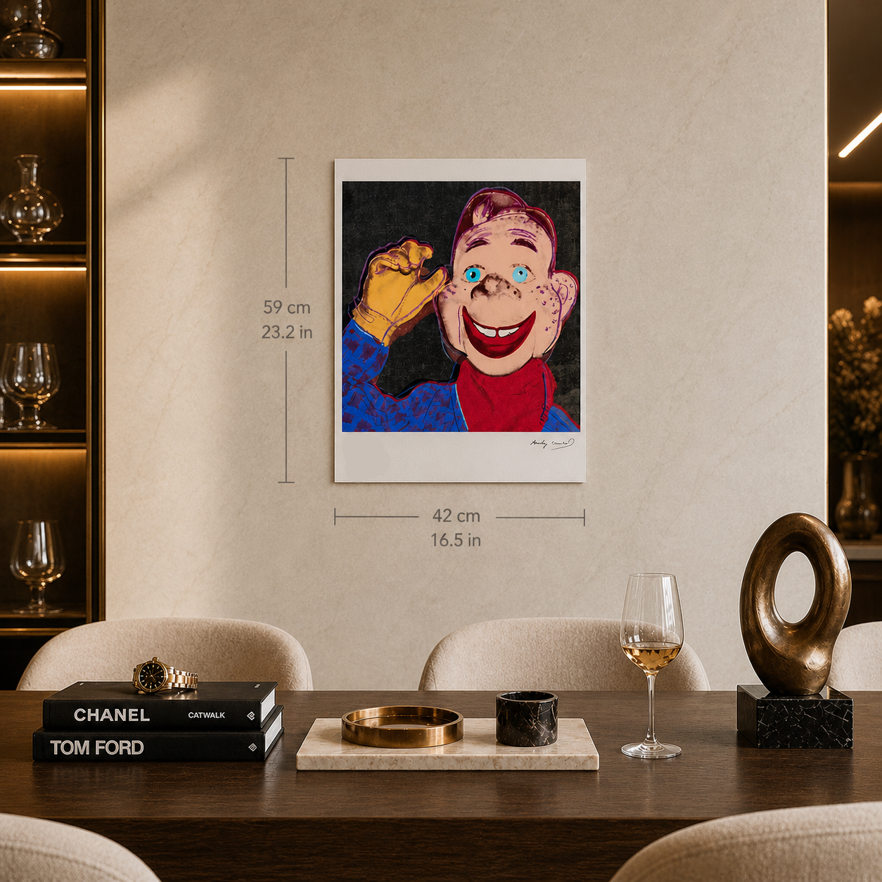 Andy Warhol Howdy Doody Litografi Kemerler 300gsm 42x59 cm