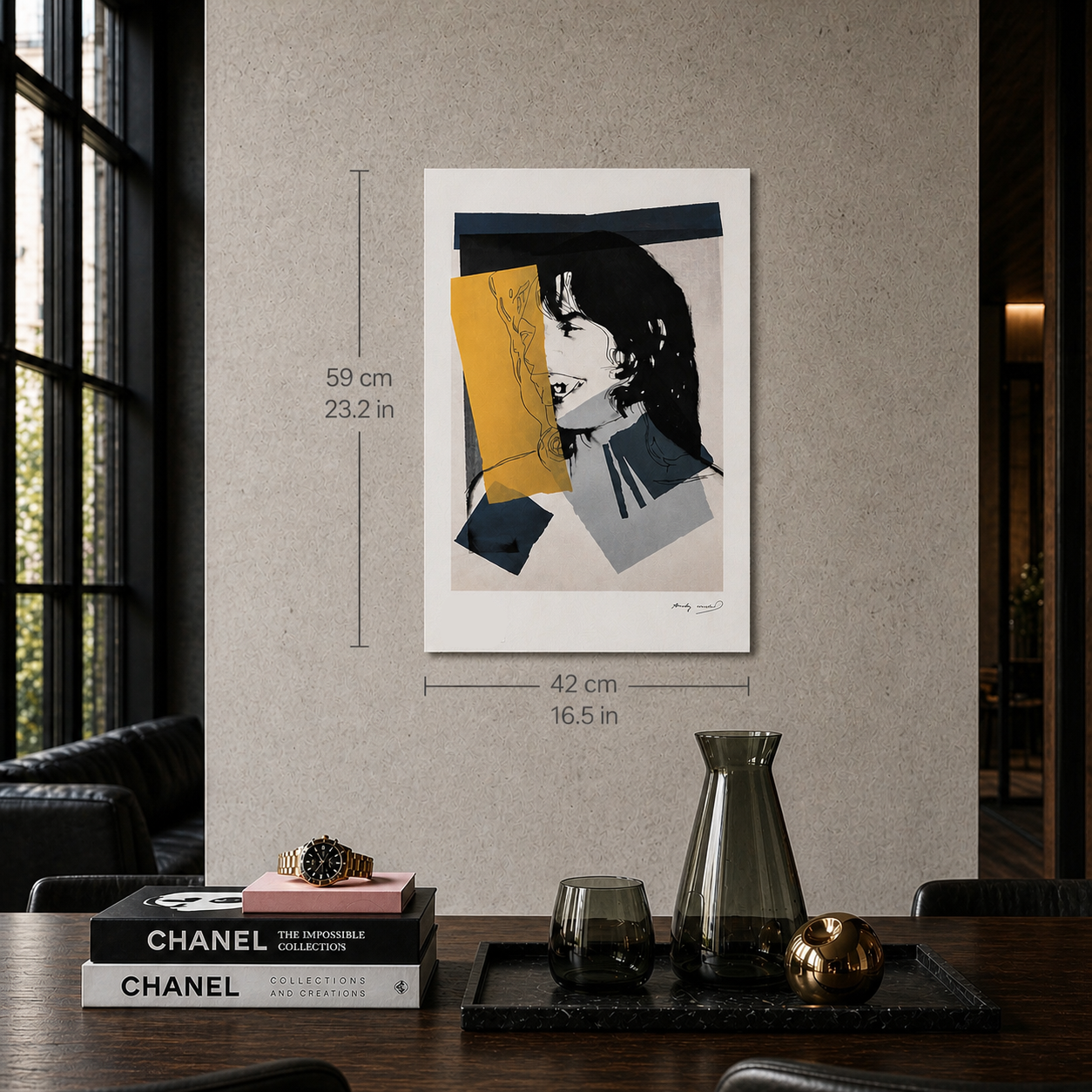 Andy Warhol Mick Jagger (FS II.142, 1975) Litografibuer 300gsm 42x59 cm