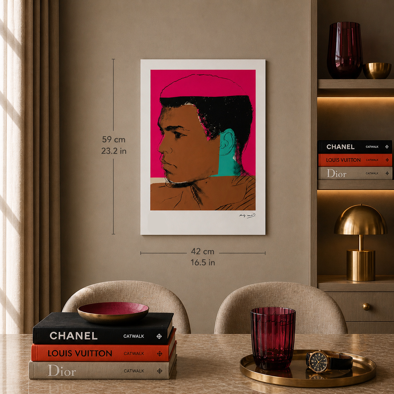 Andy Warhol Muhammad Ali (F. & S. II.179) Lithograph Arches 300gsm 42x59 cm