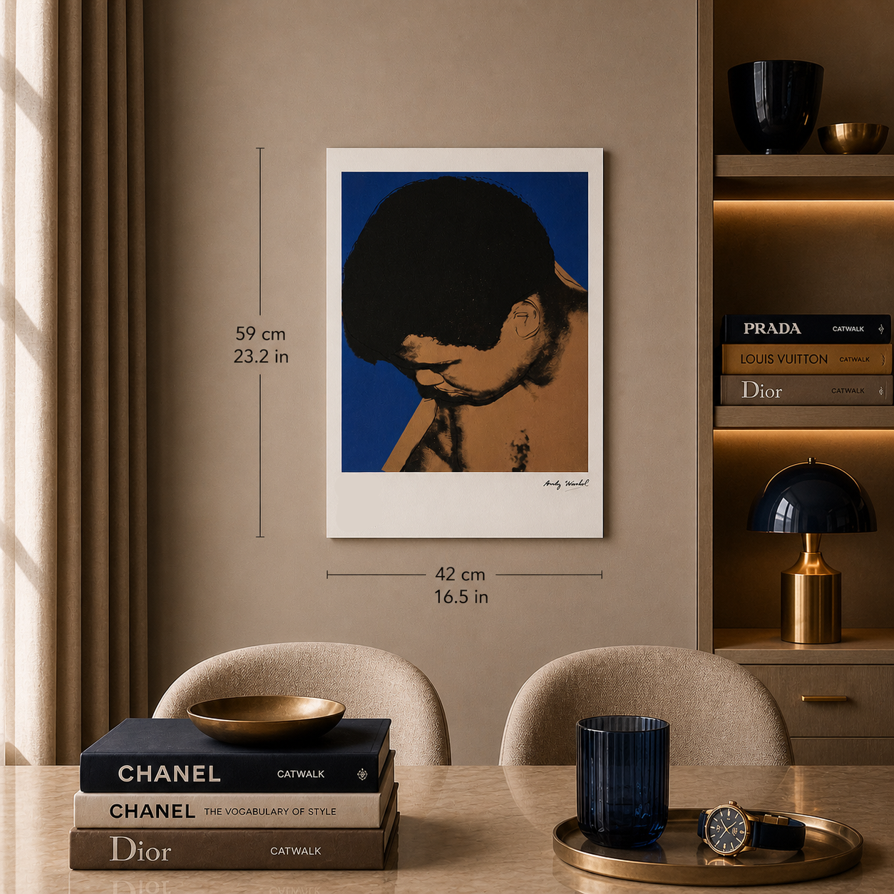 Andy Warhol Muhammad Ali' (F. & S. II.180) Litografibuer 300gsm 42x59 cm