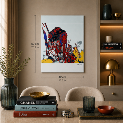 Andy Warhol War Bonnet Indian Lithograph Arches 300gsm 42x59 cm