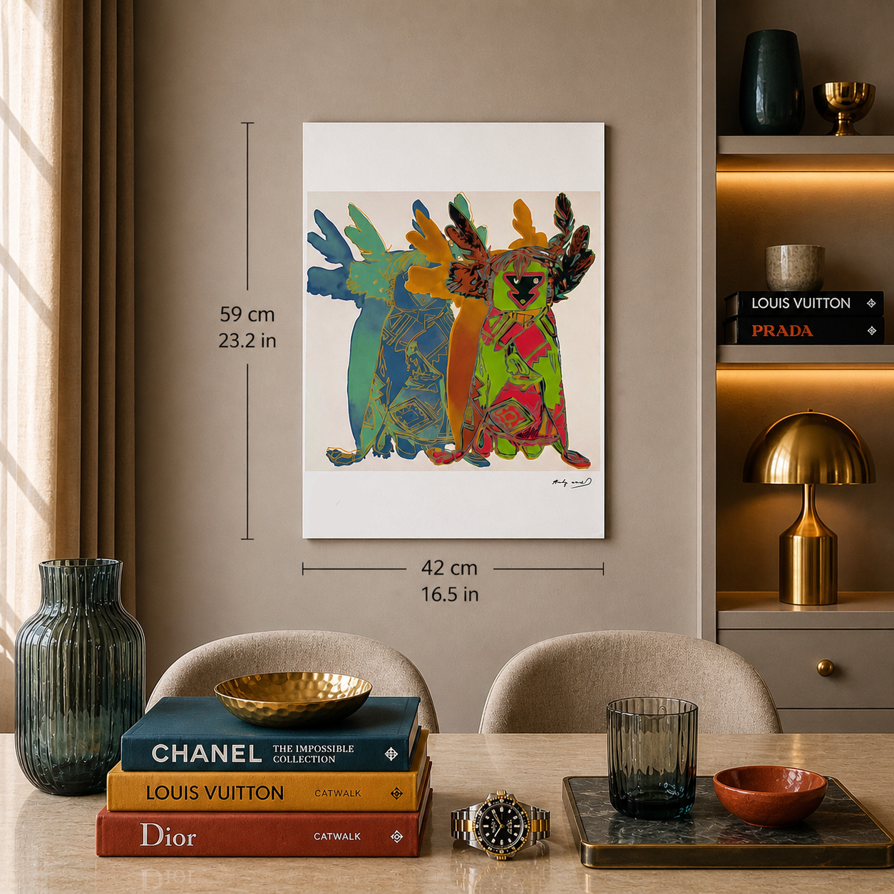 Andy Warhol Kachina Dolls Lithographie Arches 300gsm 42x59 cm