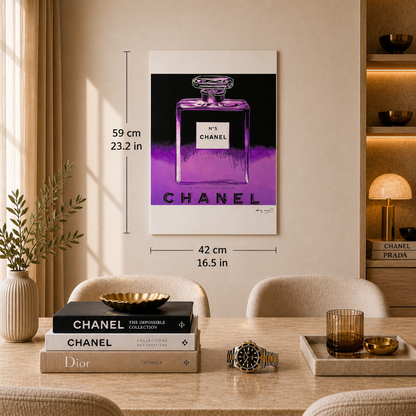 Andy Warhol Chanel Reklame Litografi Buer 300gsm 42x59 cm