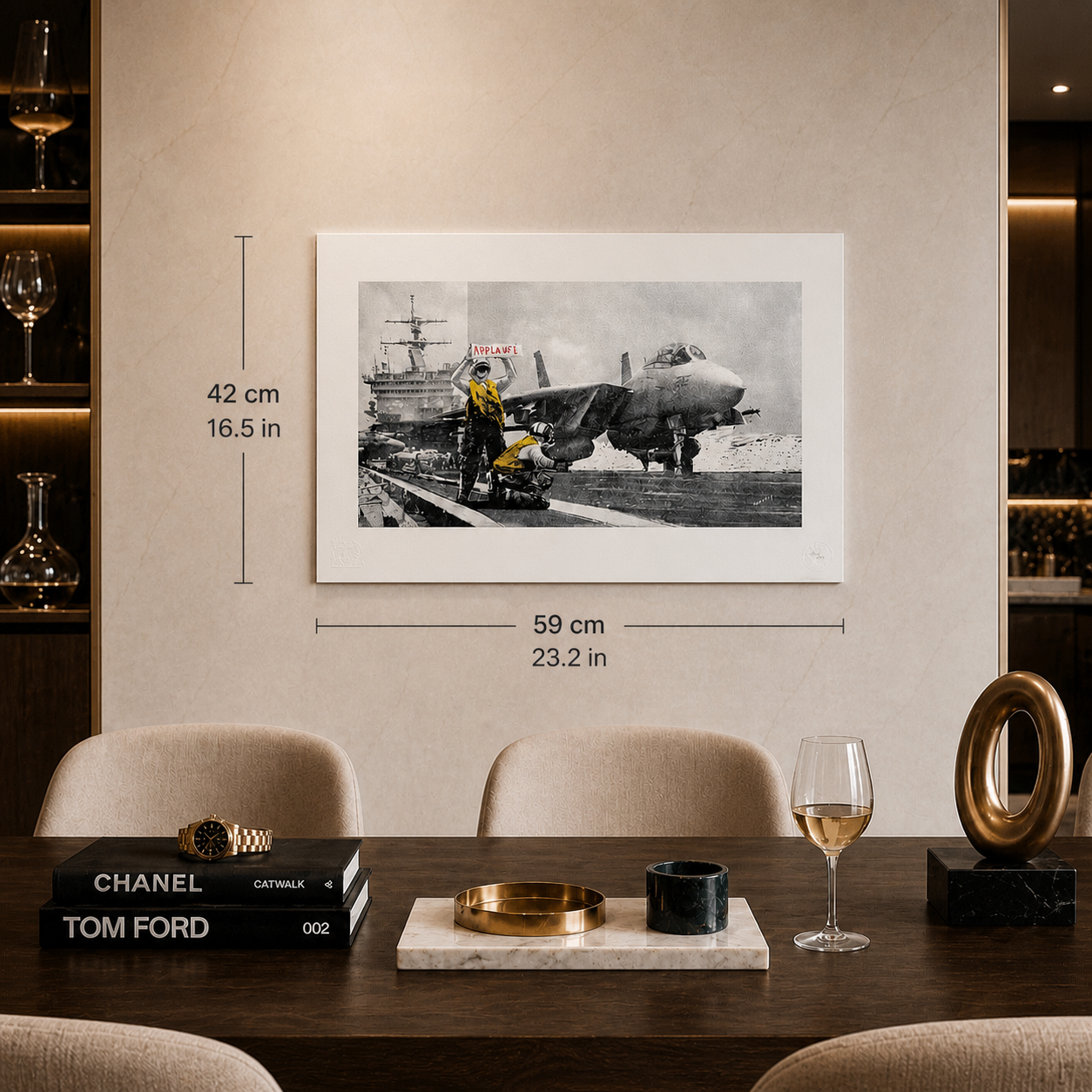 Banksy Alkış Taş Baskı Kemerleri 300gsm 42x59 cm