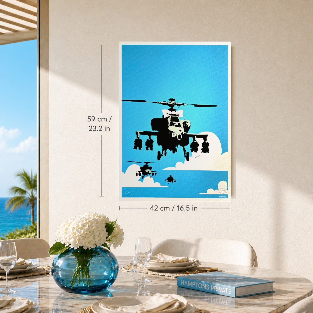 BANKSY Happy Chopper Lithograph Arches 300gsm 42x59 cm