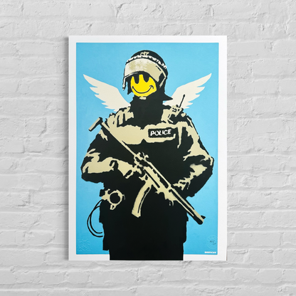 Banksy Flying Copper Lithograph Arches 300gsm 42x59 cm