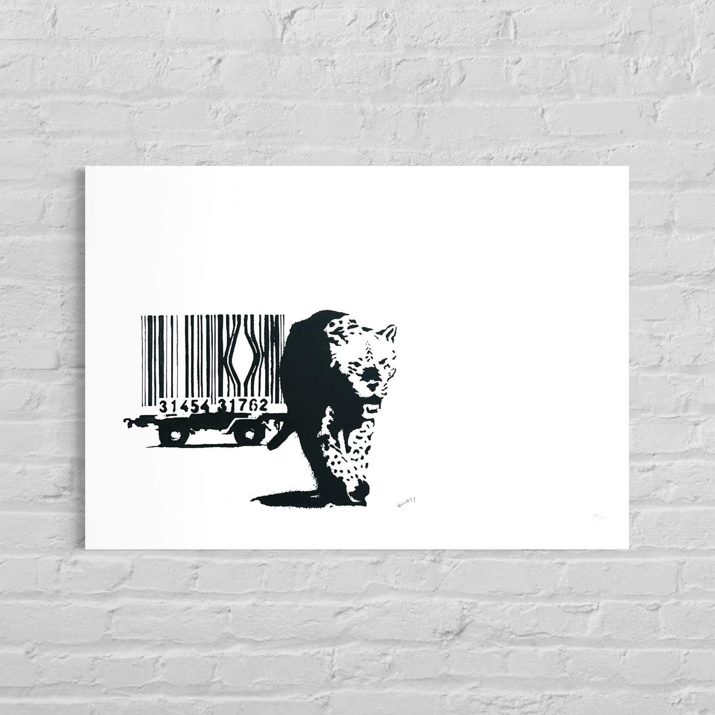 Banksy Stregkode Litografi Buer 300gsm 42x59 cm