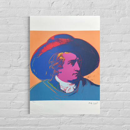 Andy Warhol Goethe (Μπλε-Πορτοκαλί) Αψίδες λιθογραφίας 300gsm 42x59 cm