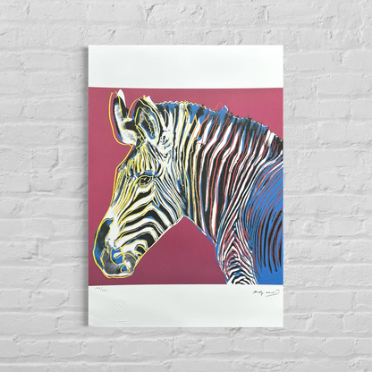 Andy Warhol Cebra (Animales) Litografía Arcos 300gsm 42x59 cm