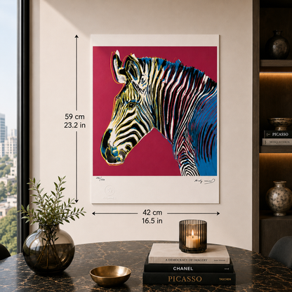 Andy Warhol Cebra (Animales) Litografía Arcos 300gsm 42x59 cm