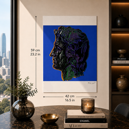 Andy Warhol Alexandre le Grand (Bleu) Lithographie Arches 300gsm 42x59 cm