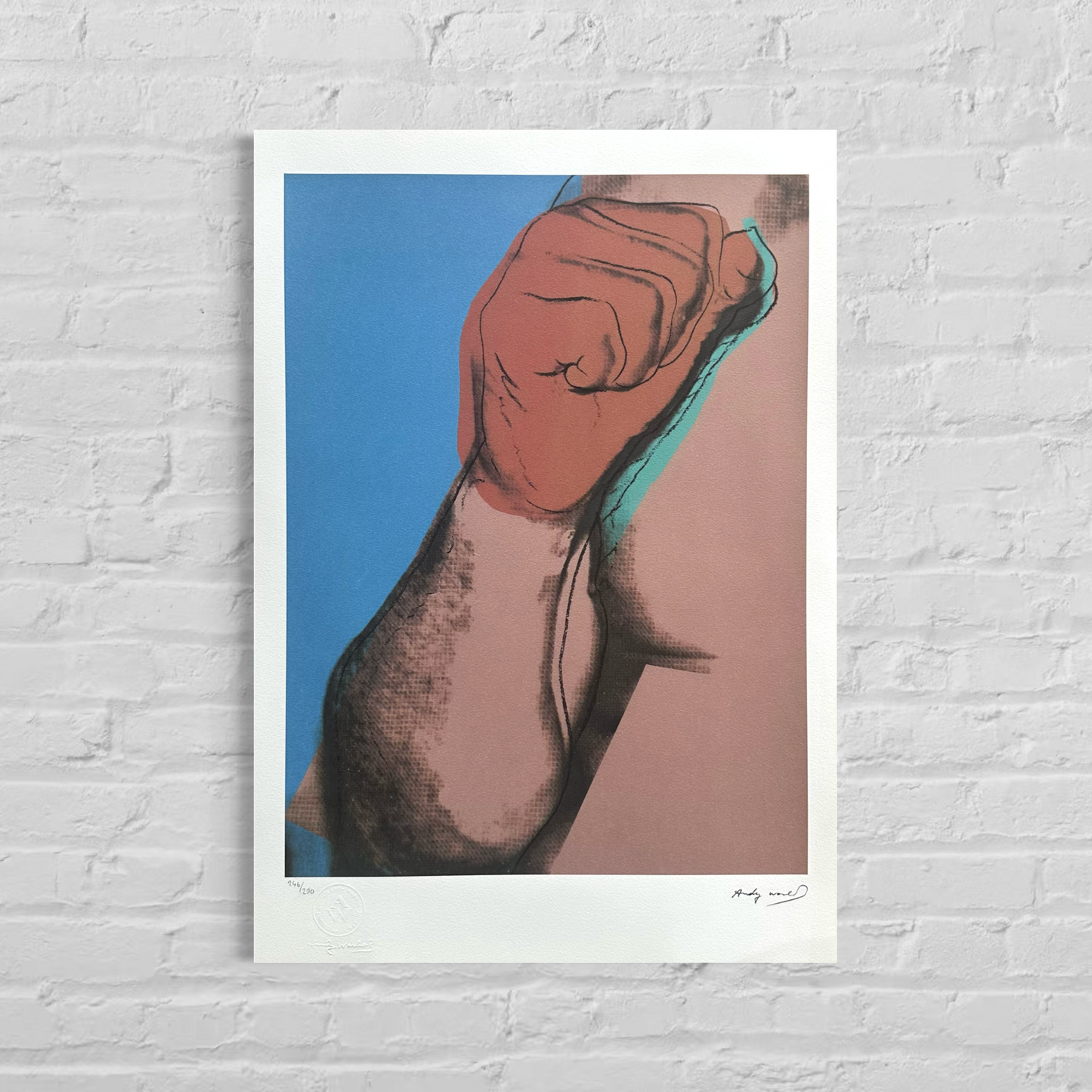 Andy Warhol Muhammad Ali (F. & S. II.181) Litografibågar 300gsm 42x59 cm