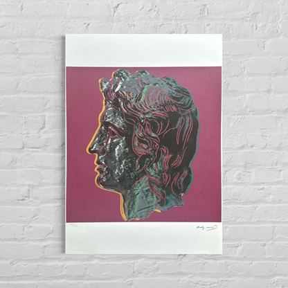 Andy Warhol Alexandre le Grand (Violet) Lithographie Arches 300 g/m² 42 x 59 cm