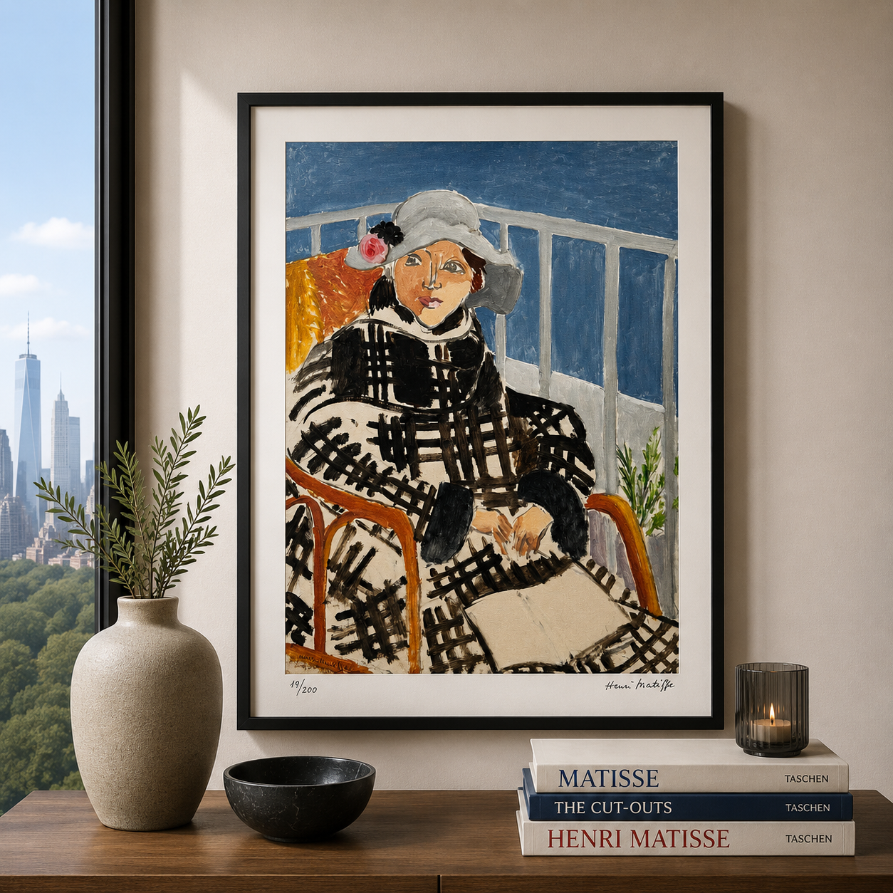 Henri Matisse Matisse in Scottish cloak Lithograph on Arches 300gsm 42x59 cm