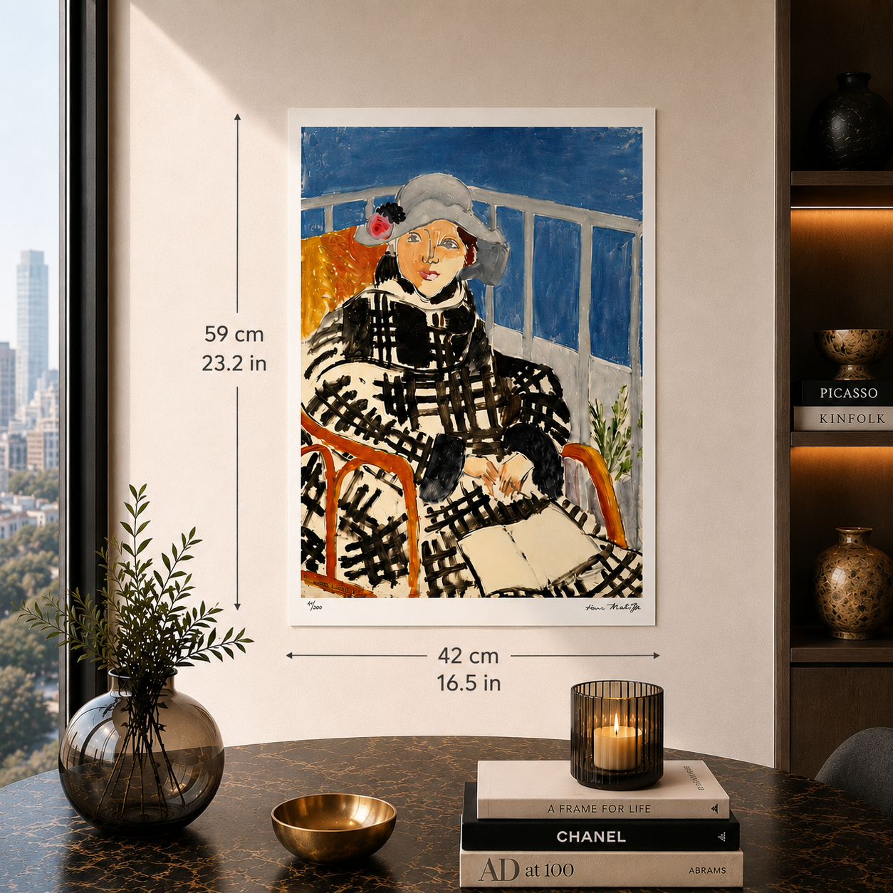Henri Matisse Matisse in Scottish cloak Lithograph on Arches 300gsm 42x59 cm