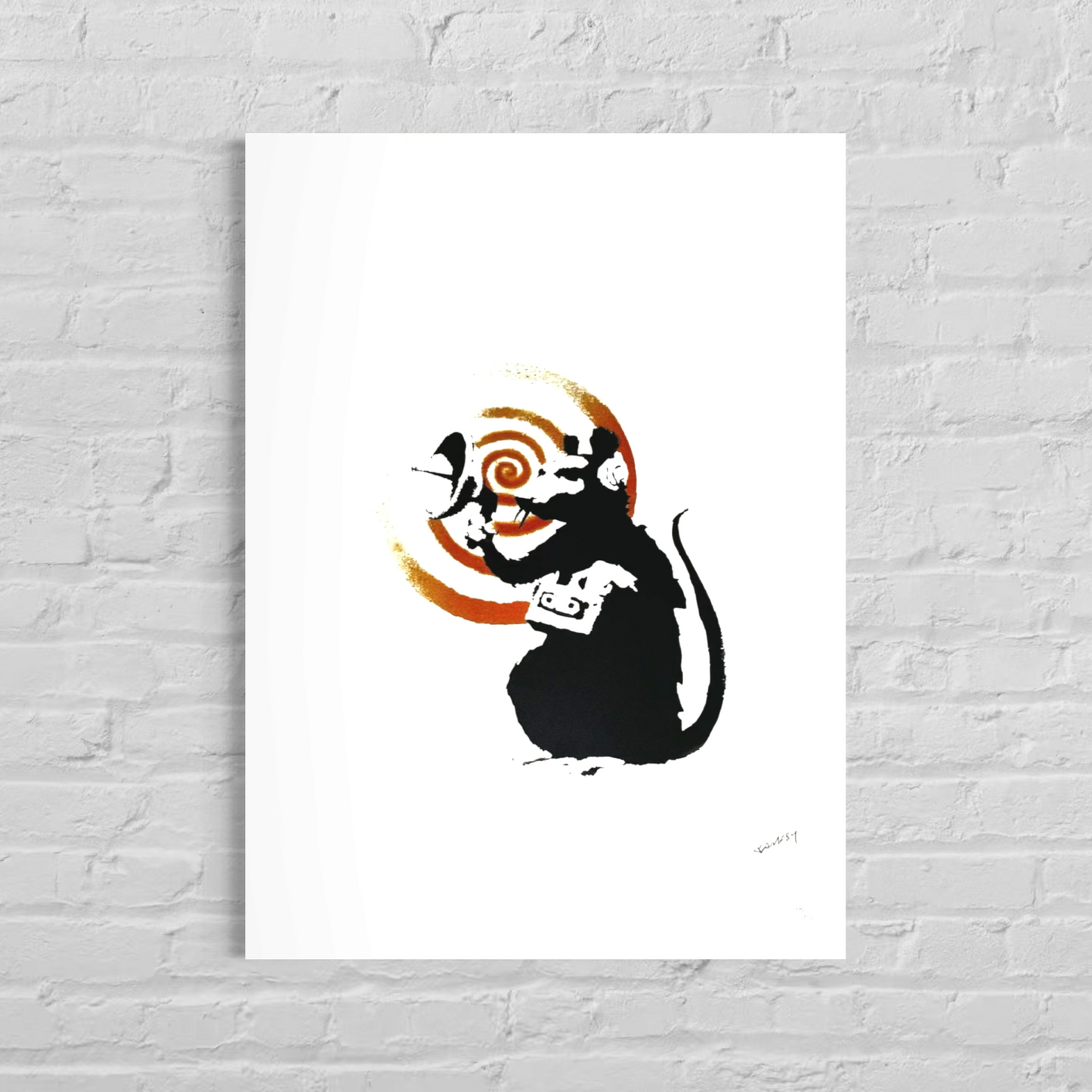 Banksy Radar Rat Lithograph Arches 300gsm 42x59 cm