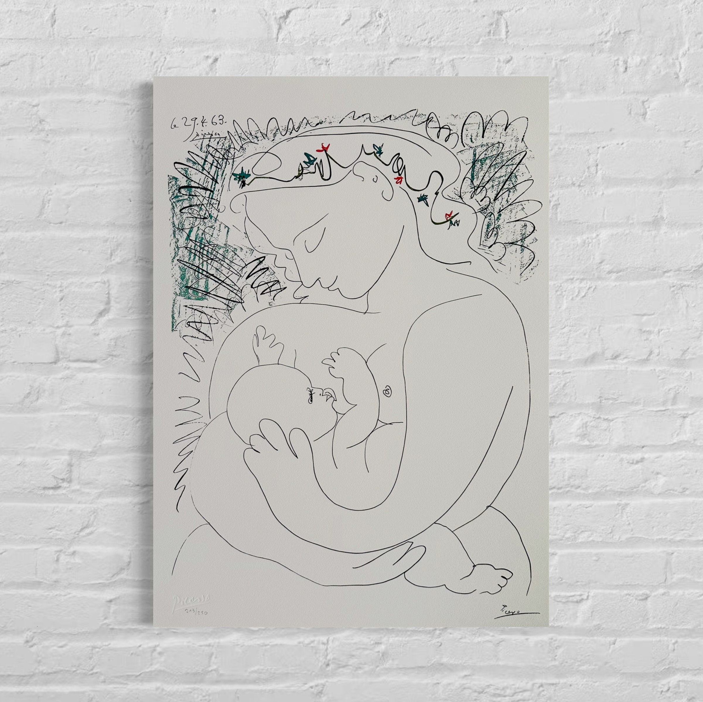 Pablo Picasso Grand Maternity 1963 Lithograph Arches 300gsm 42x59