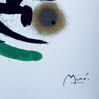 Genummerde editie Joan Miró, Abstract prachtige levendige kleuren - Gesigneerd - Certificaat - limited Barcelona Espana -