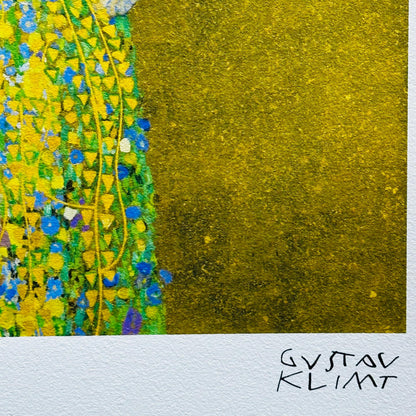 Genummerde editie Gustav Klimt," man en vrouw "de kus"- Certificaat - kunstdecoratie - unieke kunst lithograph after