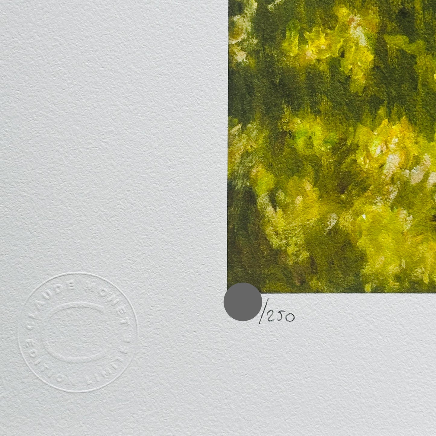 Genummerde editie Claude Monet," Tijd van de lente " - Certificaat - kunstdecoratie - unieke kunst lithograph after