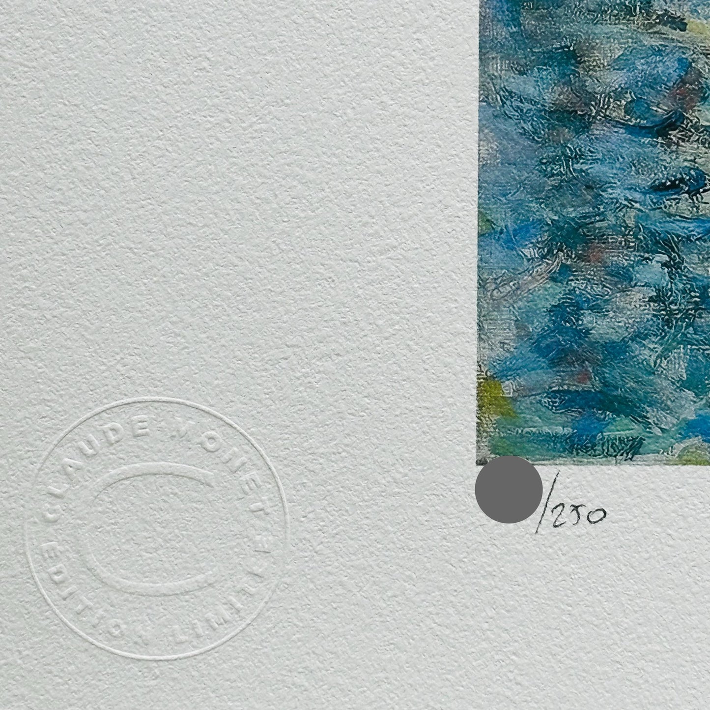 Genummerde editie Claude Monet," De grote kanaal in Venetië " - Certificaat - kunstdecoratie - unieke kunst lithograph after