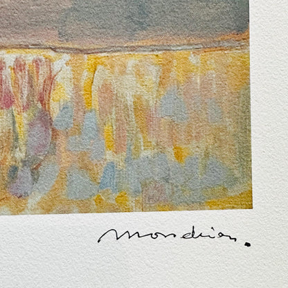 Genummerde editie PIET MONDRIAAN -Boerderij naast Duivendrecht- Certificaat - Limited lithografie - muurdecoratie - after