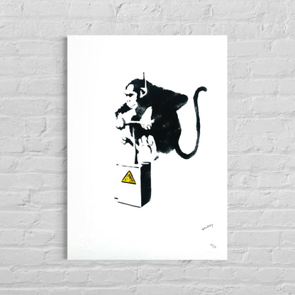 Genummerde editie BANKSY detonate Gesigneerd- certificaat - Banksy Grafitti Art, Banksy Wall Art, Banksy Lithograph, Banksy Gift, after