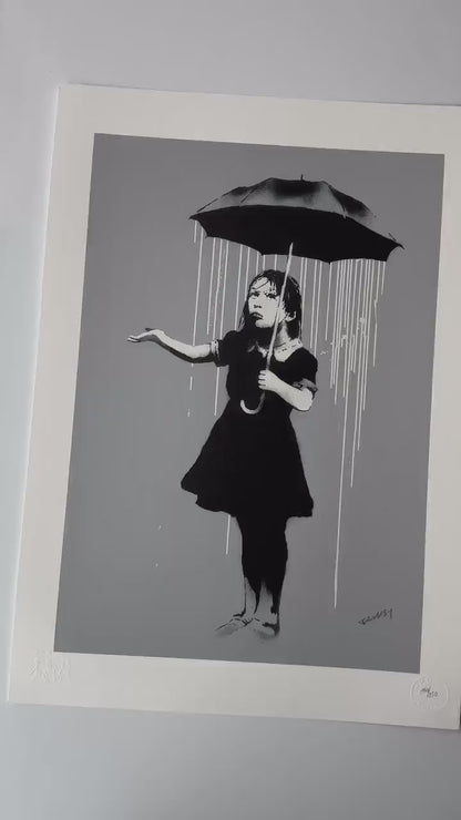 Banksy – ‘Girl with Umbrella (Lola)’ – Gelimiteerde en genummerde editie