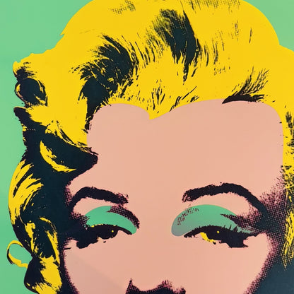 Andy Warhol Marilyn Monroe (Vert & Jaune) Lithographie Arches 300gsm 42x59 cm