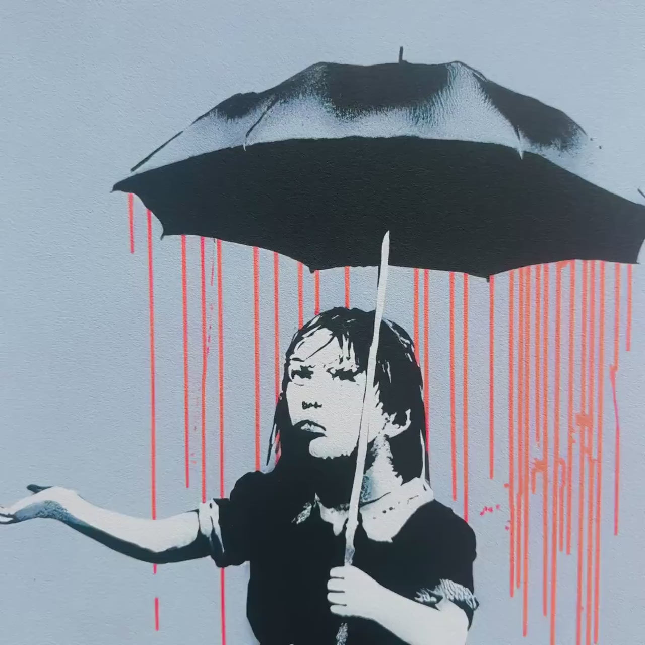 Banksy – ‘Girl with Umbrella (Lola)’ – Gelimiteerde en genummerde editie