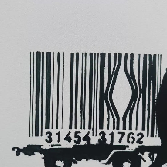 Banksy Barcode Lithografie Arches 300gsm 42x59 cm