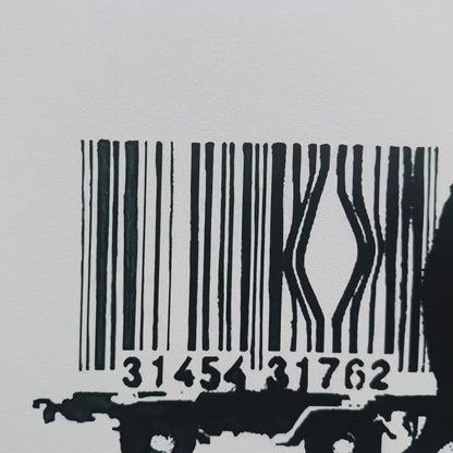 Banksy Barcode Lithografie Arches 300gsm 42x59 cm