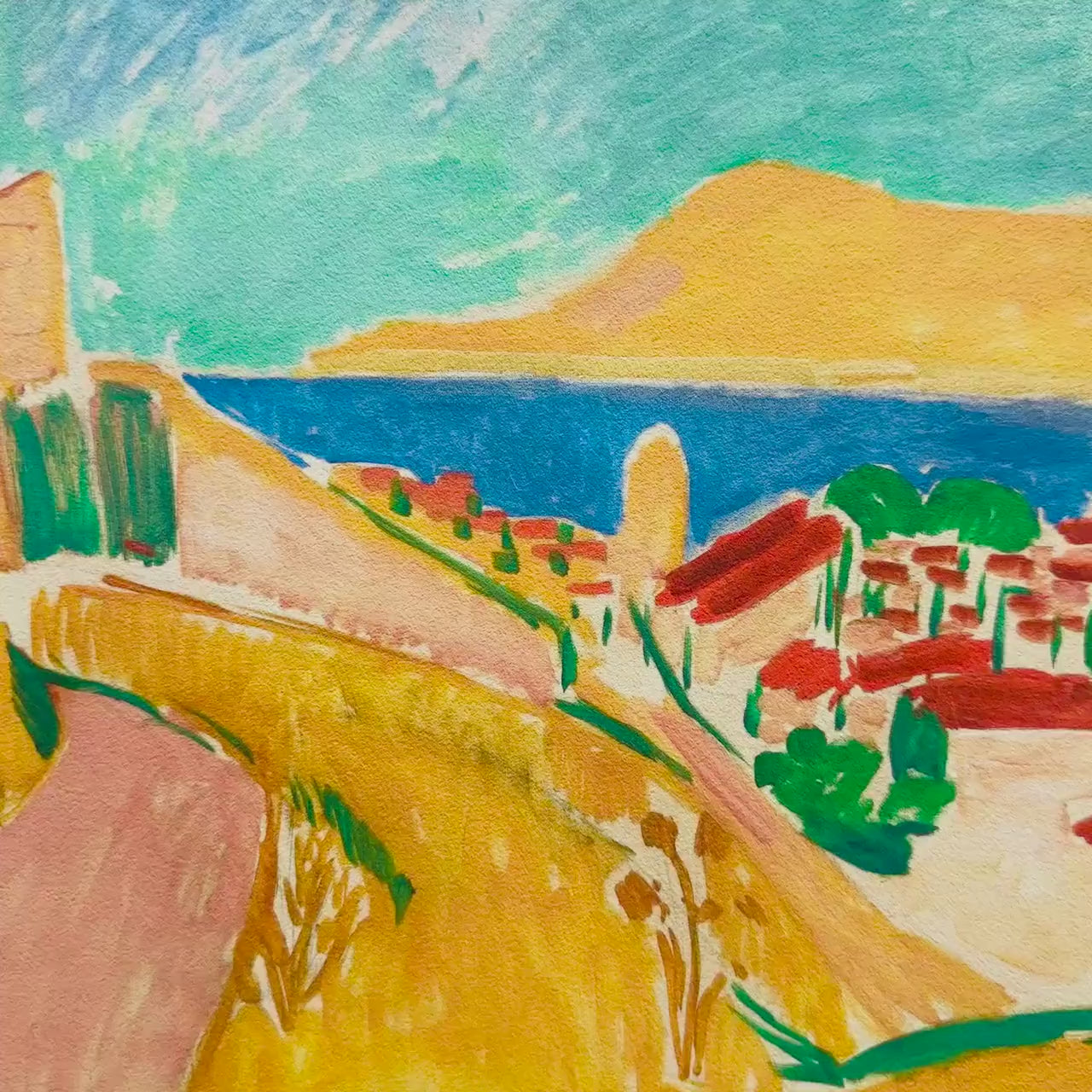 Henri Matisse Collioure in augustus Lithografie op Arches 300gsm 42x59 cm
