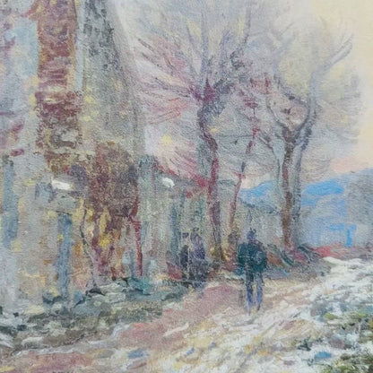 Claude Monet De bergen in Lavacourt Lithografie Arches 300gsm 42x59 cm