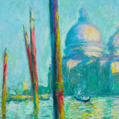 Claude Monet Het grote kanaal en Santa Maria Lithografie Arches 300gsm 42x59 cm