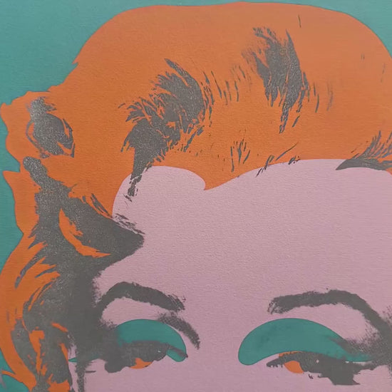 Andy Warhol – ‘Marilyn Monroe (Turquoise & Oranje)’ – Gelimiteerde en genummerde editie