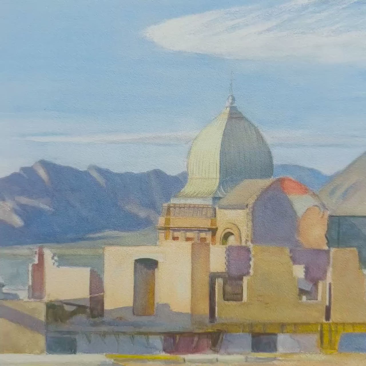 Edward Hopper – ‘Construction in Mexico’ – Gelimiteerde en genummerde editie