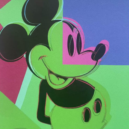 Andy Warhol – ‘Double Mickey (Groen, Paars, Blauw, Rood)’ – Gelimiteerde en genummerde editie