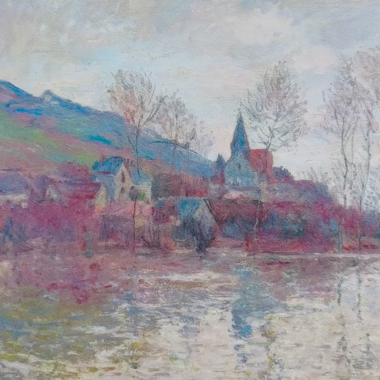 Claude Monet Overstroming in Giverny Lithografie Arches 300gsm 42x59 cm