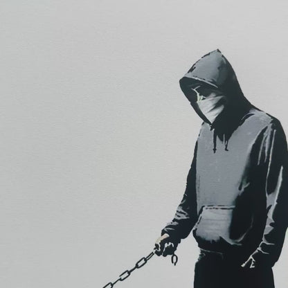 Banksy – ‘Barking Dog (Wit)’ – Gelimiteerde en genummerde editie