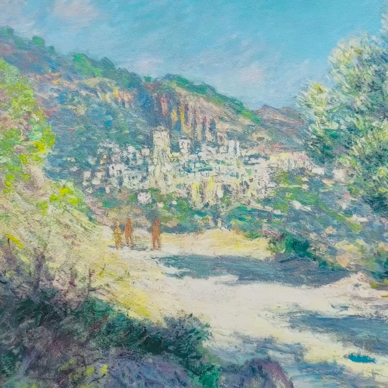 Claude Monet Weg naar Monte Carlo Lithografie Arches 300gsm 42x59 cm