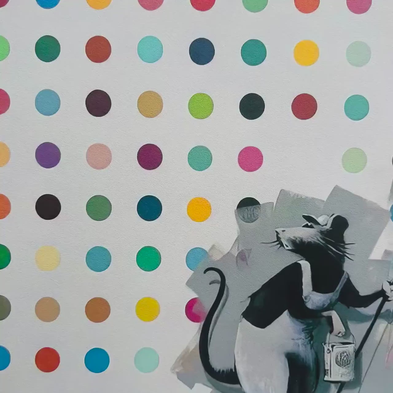 Banksy – ‘Roller Rat Spot Painting’ – Gelimiteerde en genummerde editie