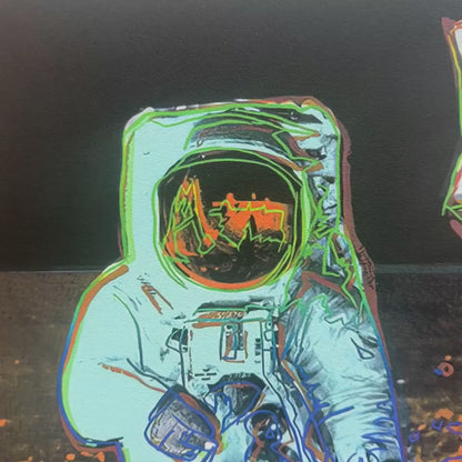 Andy Warhol – ‘Moonwalk (Goud & Zwart)’ – Gelimiteerde en genummerde editie